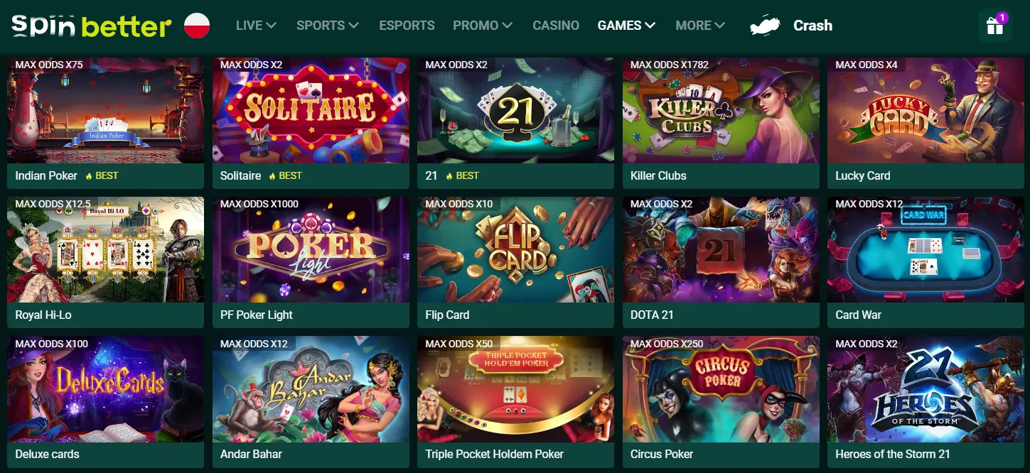 Spinbetter Oferta gier: Gates of Olympus, Royal Joker, Dragons Fire, i inne